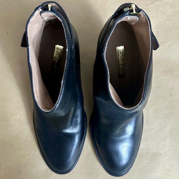 NEW - Louise et Cie Thisbe Black Leather Ankle Boots - Picture 8 of 11